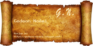 Gedeon Noémi névjegykártya